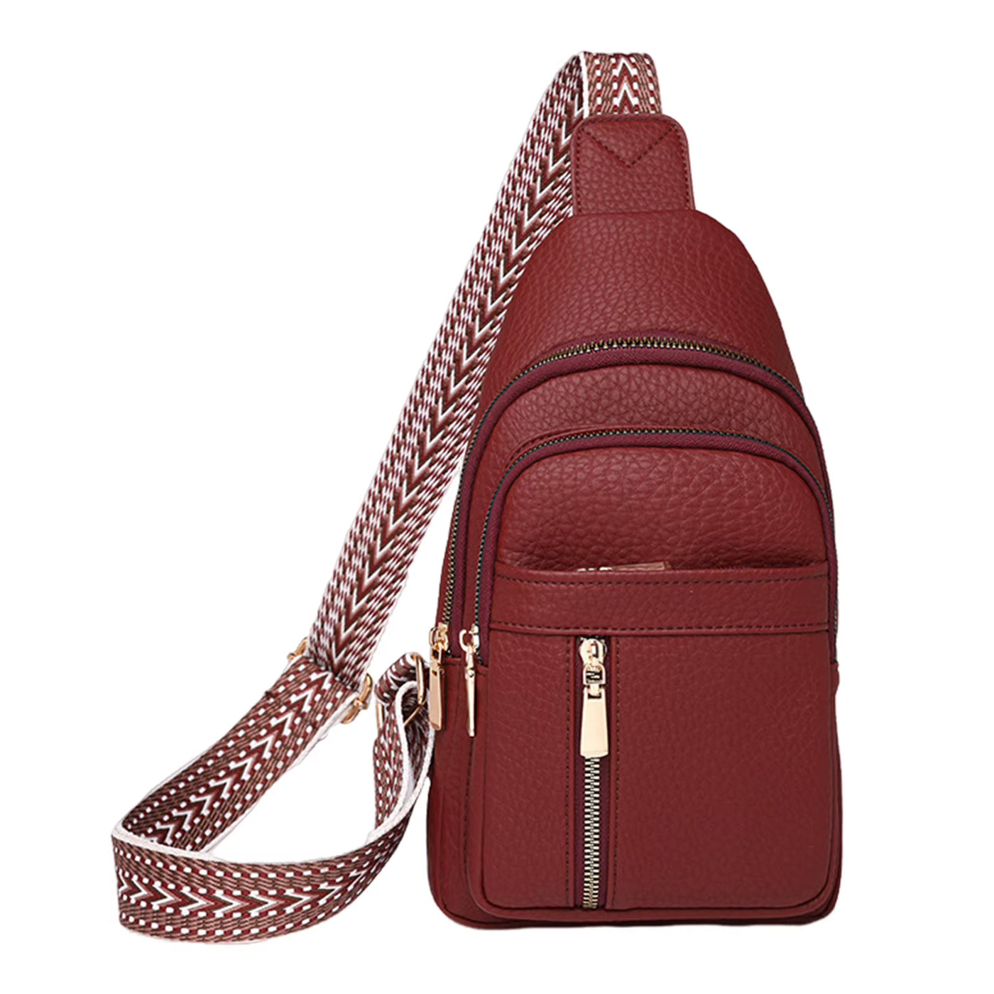 Fashion Casual Chest Bag High Quality Shoulder Bags Women Crossbody Bags Pu Leather Waterproof Messenger Bag for Travel Cycling